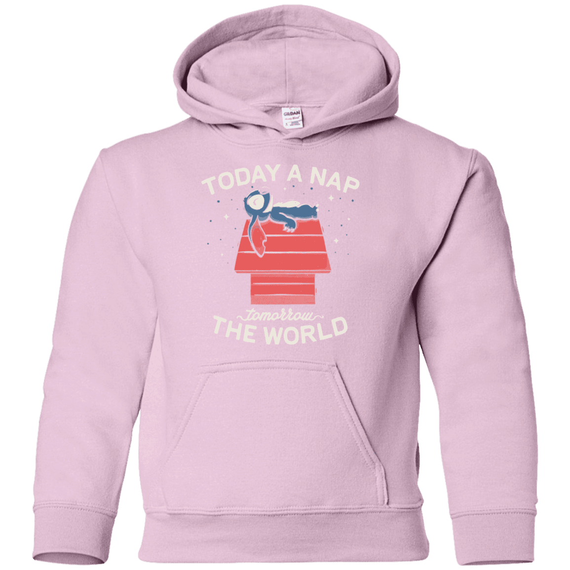 Sweatshirts Light Pink / YS Today a Nap Tomorrow the World Youth Hoodie