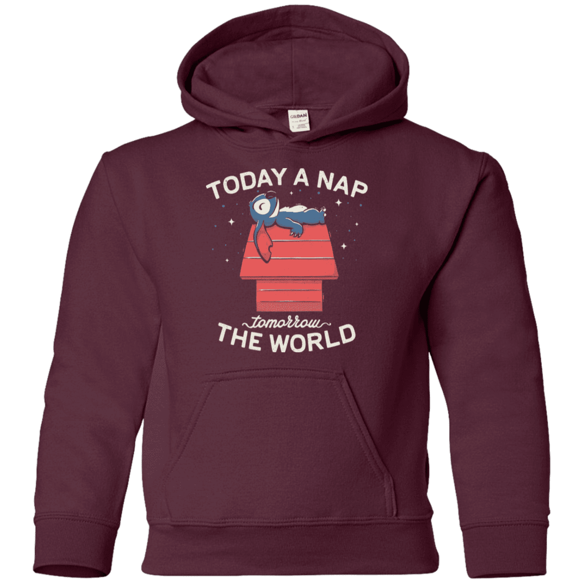 Sweatshirts Maroon / YS Today a Nap Tomorrow the World Youth Hoodie