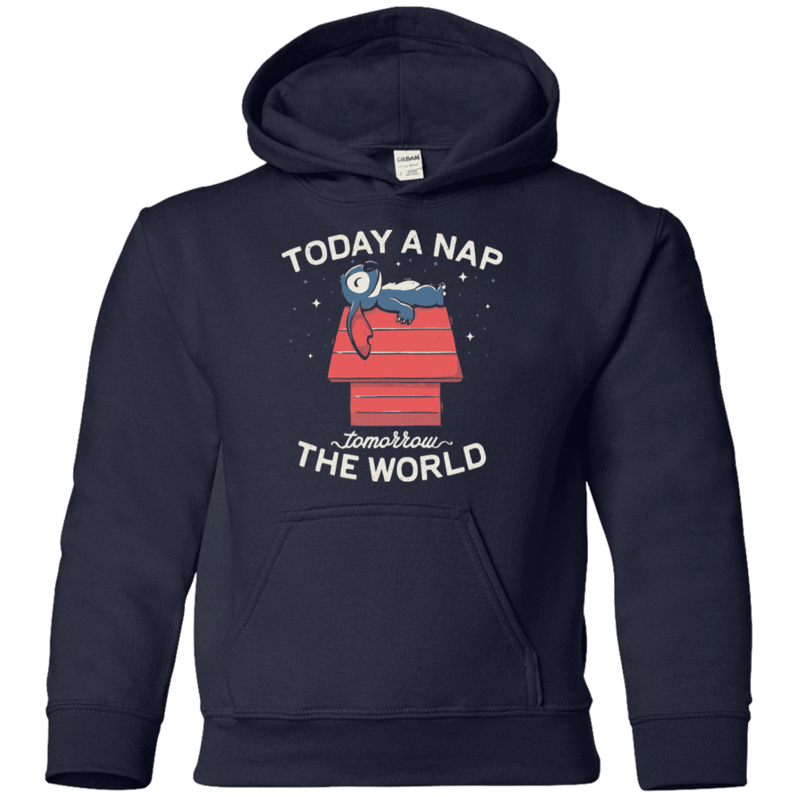 Sweatshirts Navy / YS Today a Nap Tomorrow the World Youth Hoodie