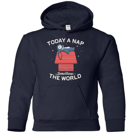 Sweatshirts Navy / YS Today a Nap Tomorrow the World Youth Hoodie