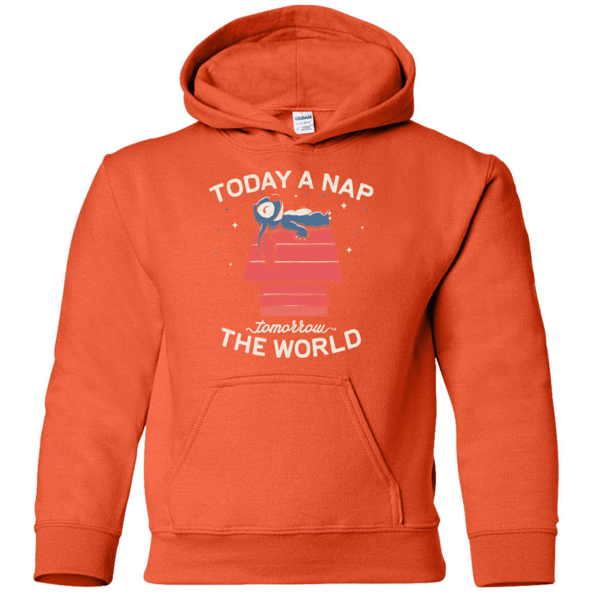 Sweatshirts Orange / YS Today a Nap Tomorrow the World Youth Hoodie