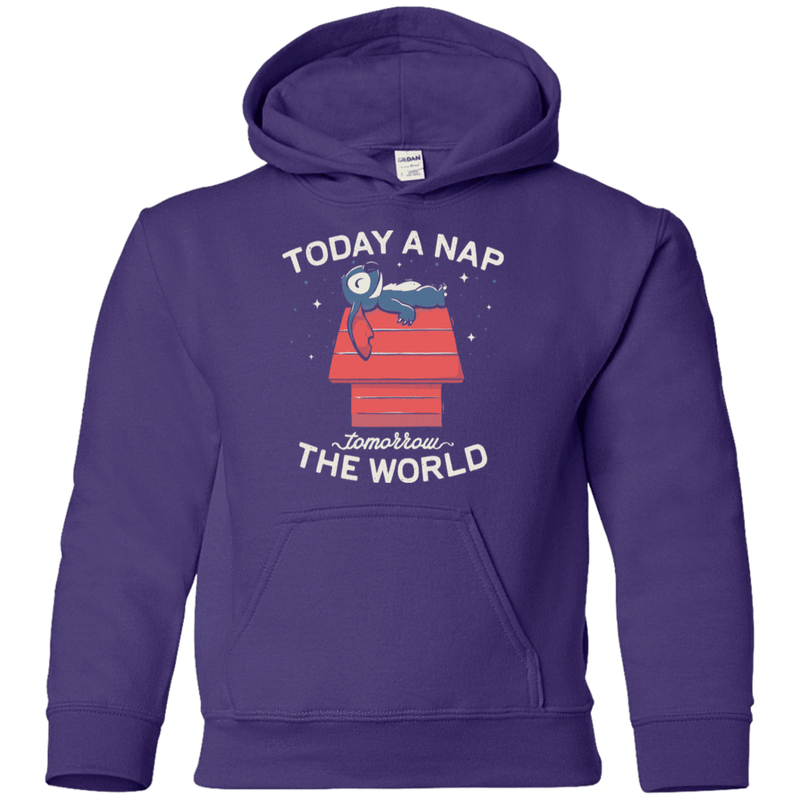 Sweatshirts Purple / YS Today a Nap Tomorrow the World Youth Hoodie