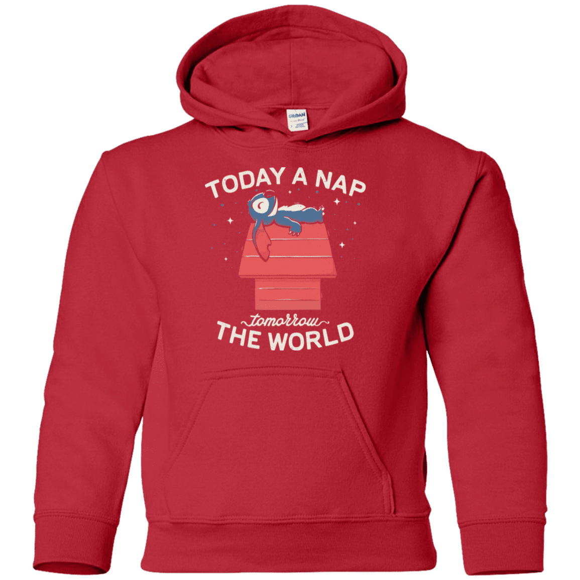 Sweatshirts Red / YS Today a Nap Tomorrow the World Youth Hoodie