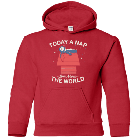 Sweatshirts Red / YS Today a Nap Tomorrow the World Youth Hoodie