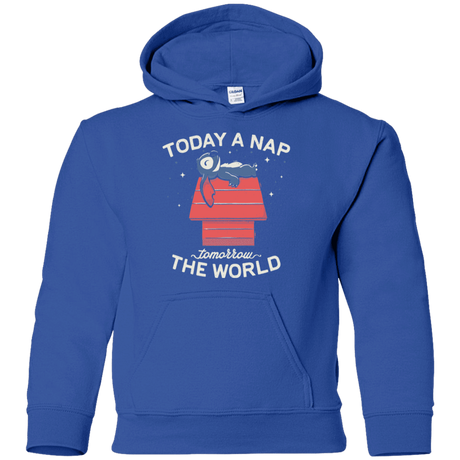 Sweatshirts Royal / YS Today a Nap Tomorrow the World Youth Hoodie