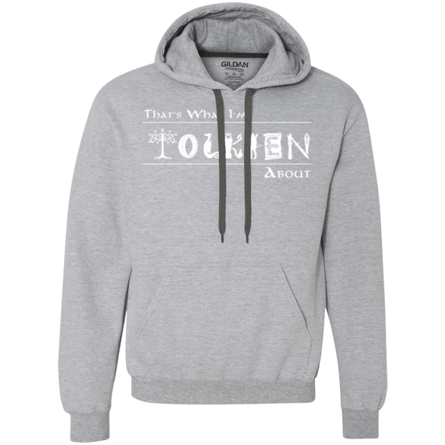 Sweatshirts Sport Grey / Small Tolkien About Premium Fleece Hoodie