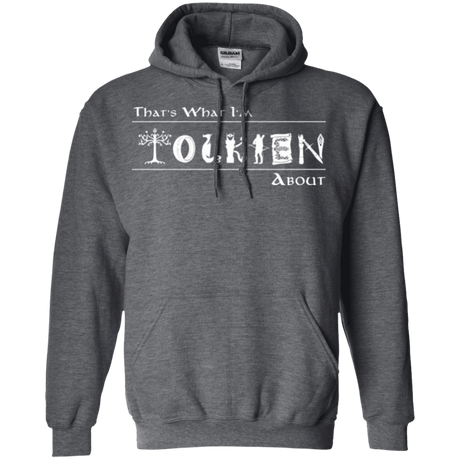 Sweatshirts Dark Heather / Small Tolkien About Pullover Hoodie