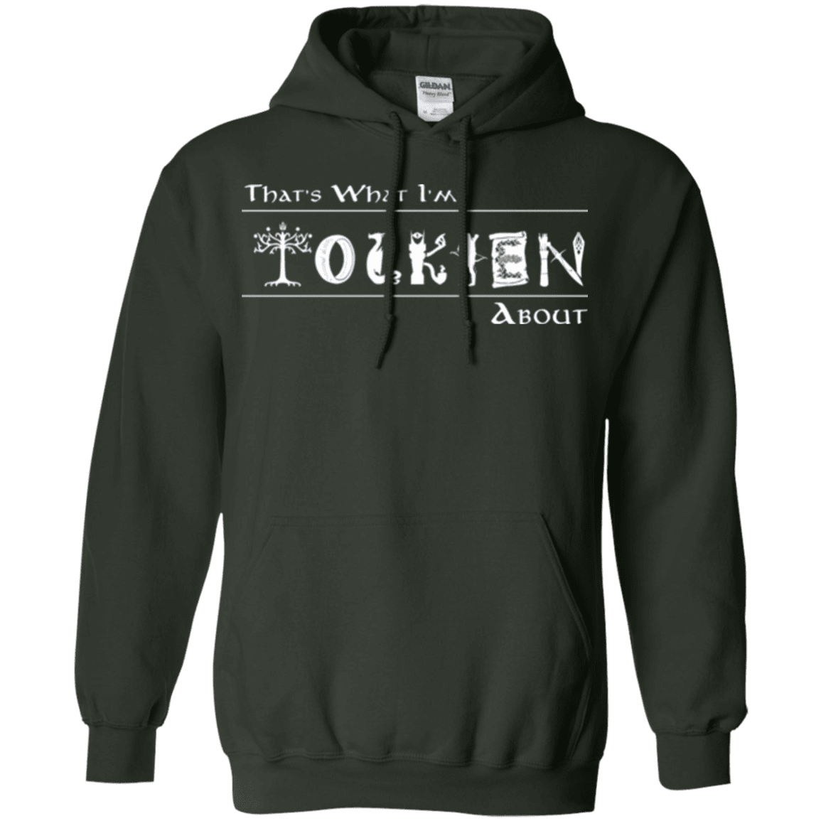 Sweatshirts Forest Green / Small Tolkien About Pullover Hoodie