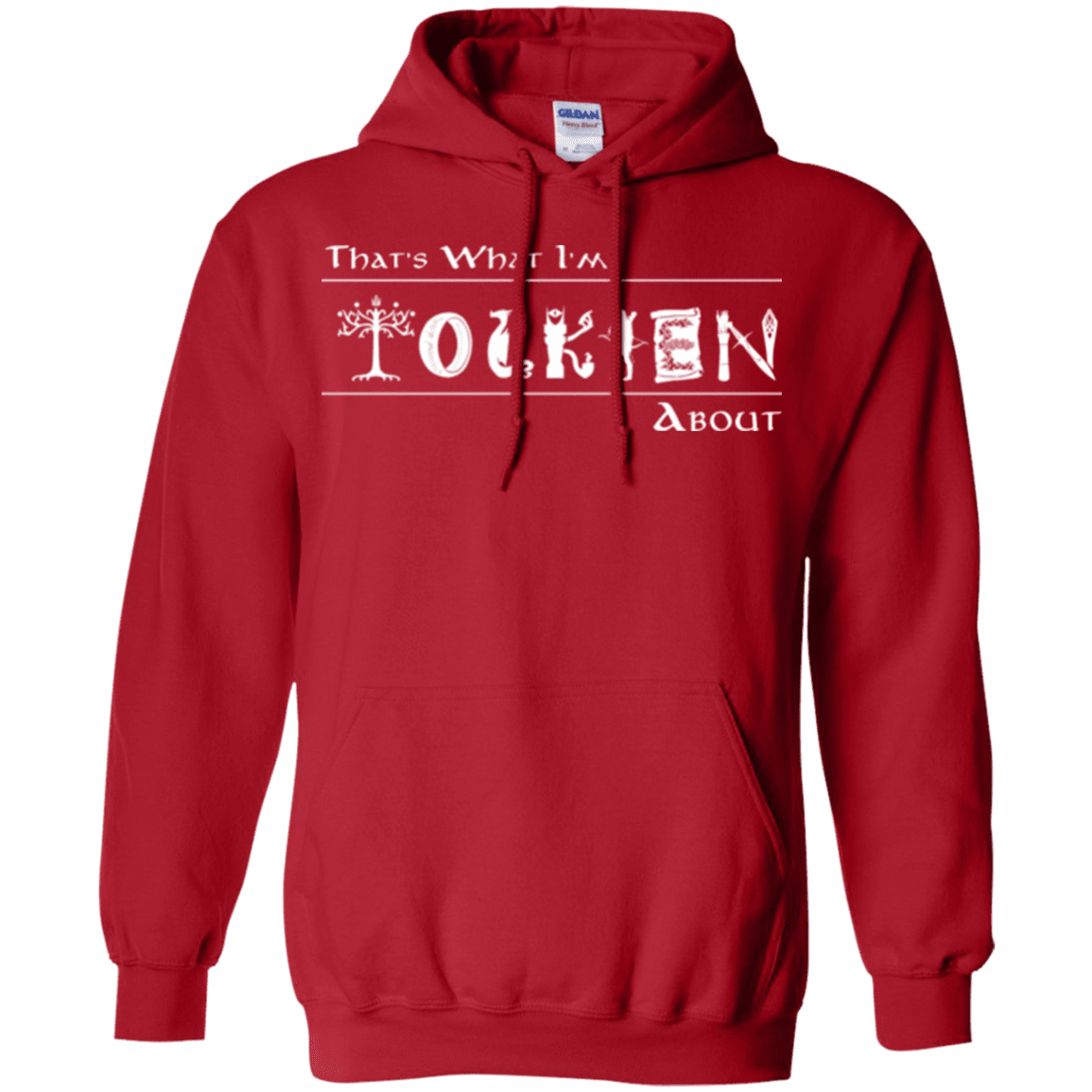 Sweatshirts Red / Small Tolkien About Pullover Hoodie