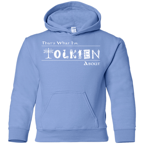 Sweatshirts Carolina Blue / YS Tolkien About Youth Hoodie
