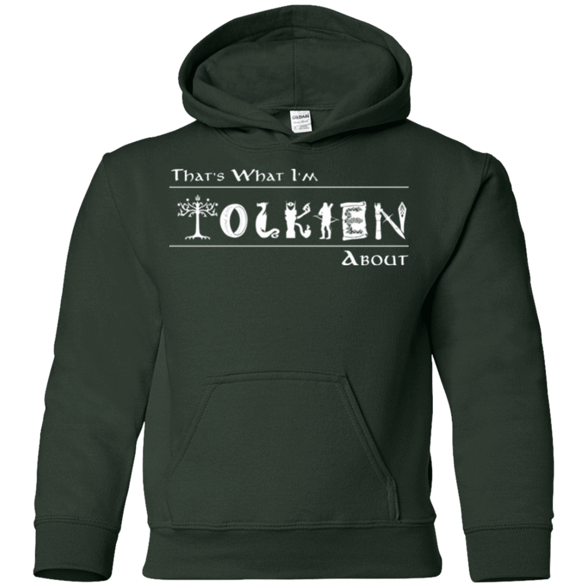 Sweatshirts Forest Green / YS Tolkien About Youth Hoodie
