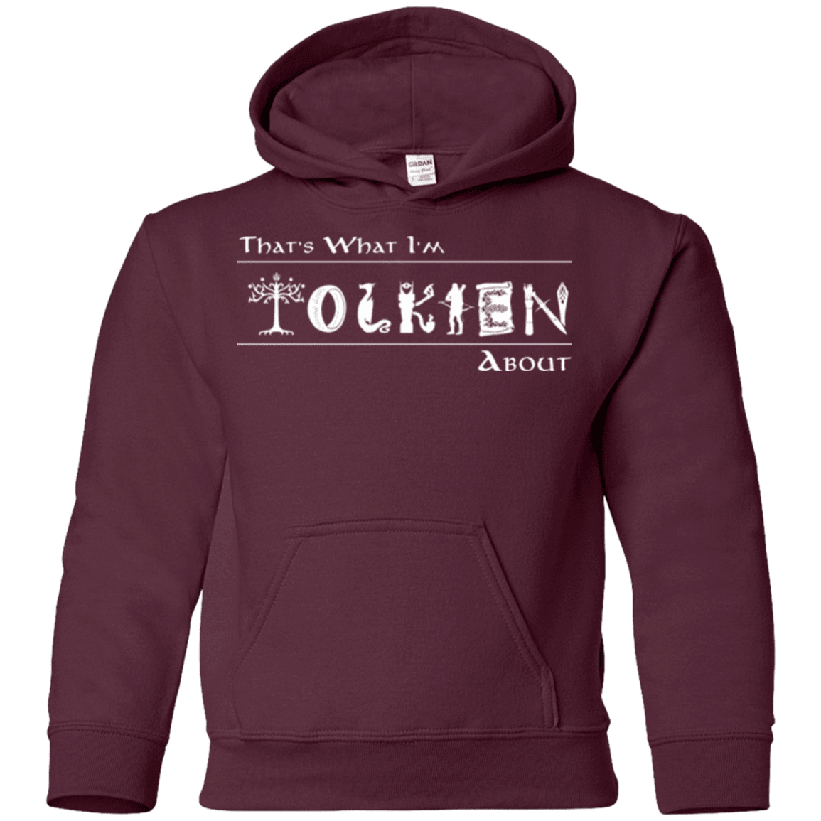 Sweatshirts Maroon / YS Tolkien About Youth Hoodie