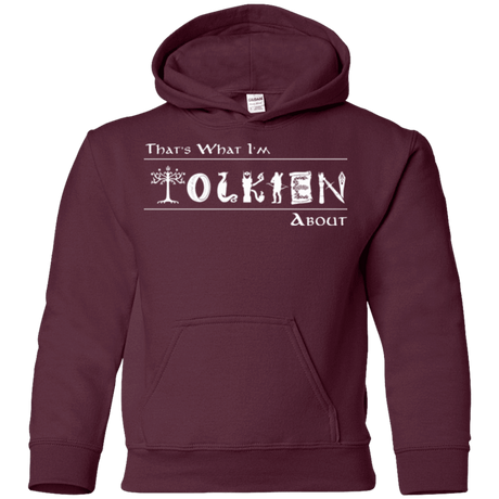 Sweatshirts Maroon / YS Tolkien About Youth Hoodie