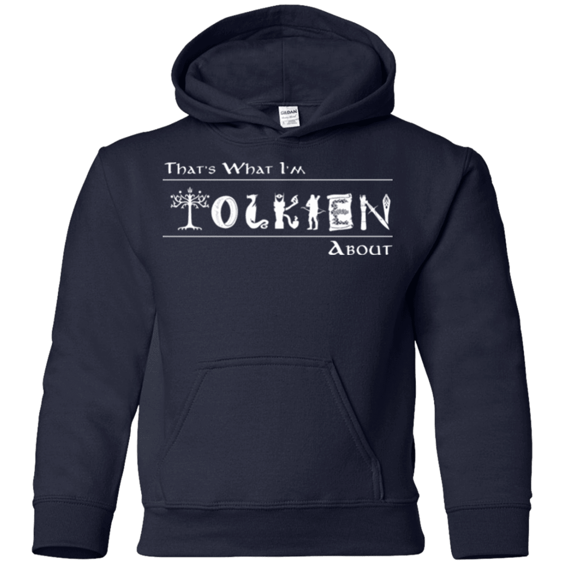 Sweatshirts Navy / YS Tolkien About Youth Hoodie