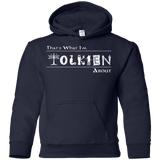 Sweatshirts Navy / YS Tolkien About Youth Hoodie