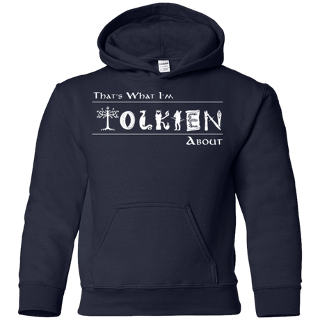 Sweatshirts Navy / YS Tolkien About Youth Hoodie
