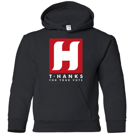 Sweatshirts Black / YS Tom HANKS For Your Vote Youth Hoodie