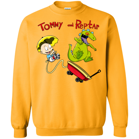 Sweatshirts Gold / S Tommy and Reptar Crewneck Sweatshirt