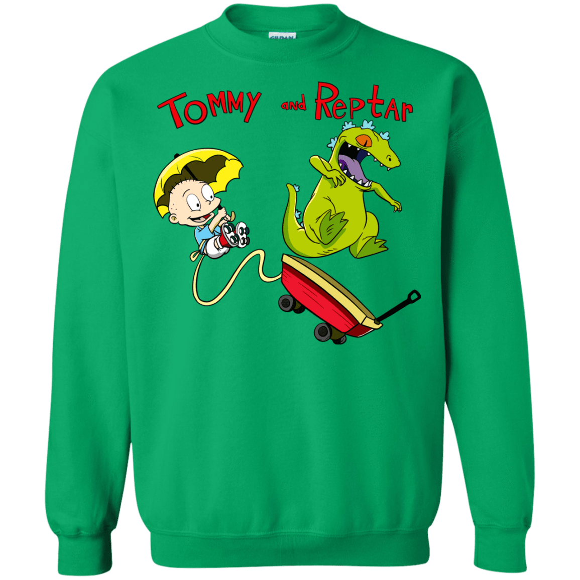 Sweatshirts Irish Green / S Tommy and Reptar Crewneck Sweatshirt