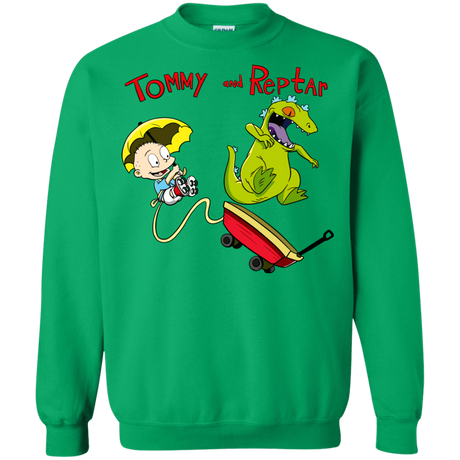 Sweatshirts Irish Green / S Tommy and Reptar Crewneck Sweatshirt