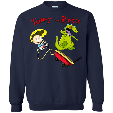 Sweatshirts Navy / S Tommy and Reptar Crewneck Sweatshirt