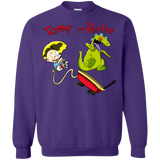 Sweatshirts Purple / S Tommy and Reptar Crewneck Sweatshirt