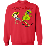 Sweatshirts Red / S Tommy and Reptar Crewneck Sweatshirt