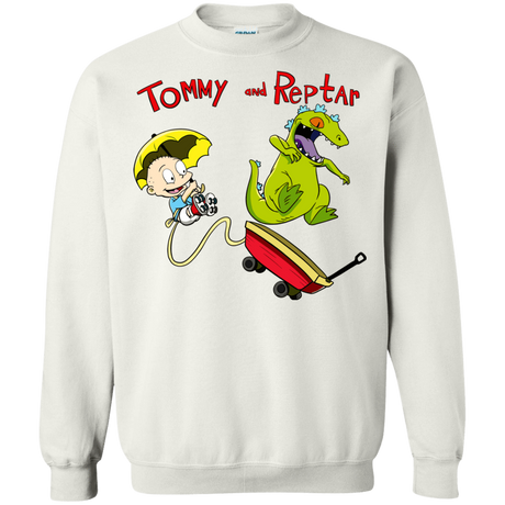 Sweatshirts White / S Tommy and Reptar Crewneck Sweatshirt
