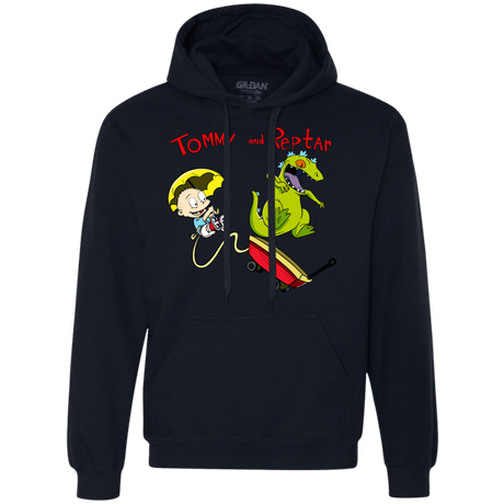 Sweatshirts Navy / S Tommy and Reptar Premium Fleece Hoodie