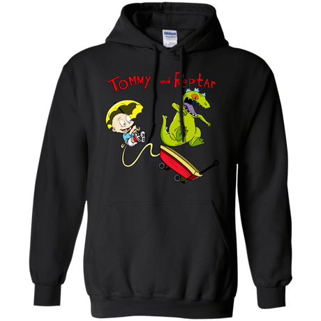Sweatshirts Black / S Tommy and Reptar Pullover Hoodie