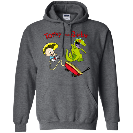 Sweatshirts Dark Heather / S Tommy and Reptar Pullover Hoodie