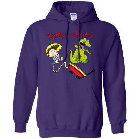 Sweatshirts Purple / S Tommy and Reptar Pullover Hoodie