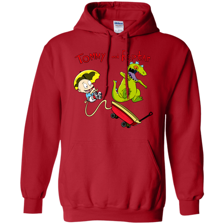 Sweatshirts Red / S Tommy and Reptar Pullover Hoodie