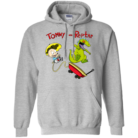 Sweatshirts Sport Grey / S Tommy and Reptar Pullover Hoodie