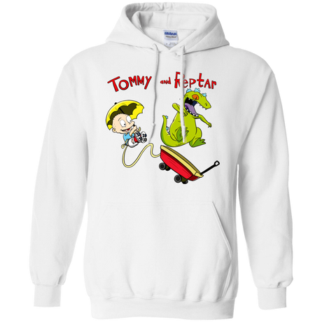 Sweatshirts White / S Tommy and Reptar Pullover Hoodie