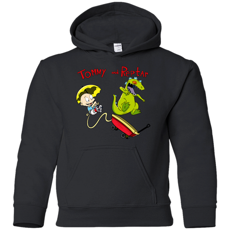Sweatshirts Black / YS Tommy and Reptar Youth Hoodie