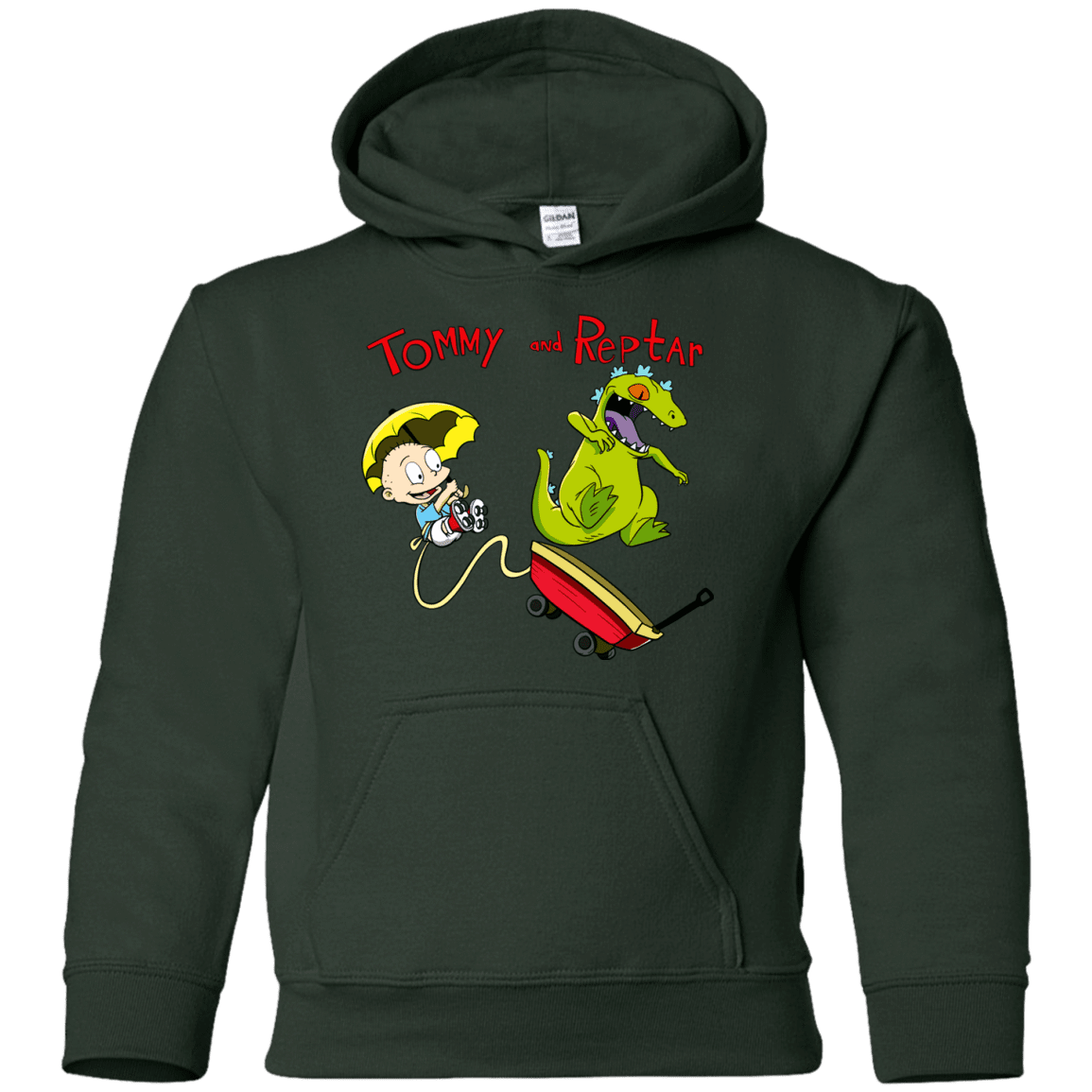 Sweatshirts Forest Green / YS Tommy and Reptar Youth Hoodie
