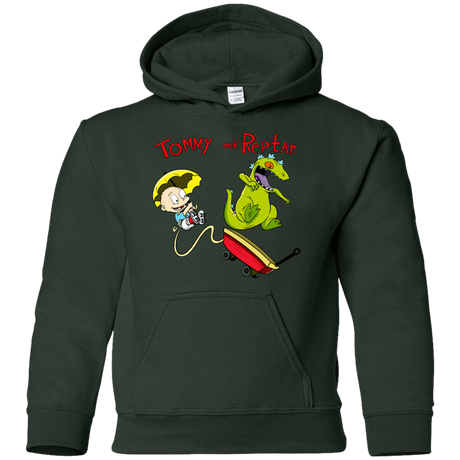 Sweatshirts Forest Green / YS Tommy and Reptar Youth Hoodie
