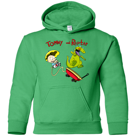 Sweatshirts Irish Green / YS Tommy and Reptar Youth Hoodie