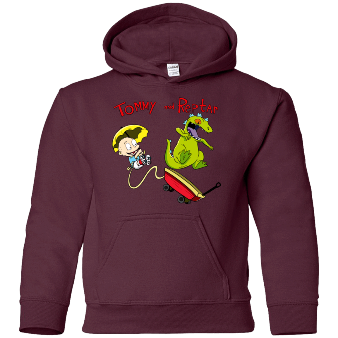 Sweatshirts Maroon / YS Tommy and Reptar Youth Hoodie