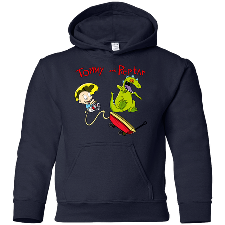 Sweatshirts Navy / YS Tommy and Reptar Youth Hoodie