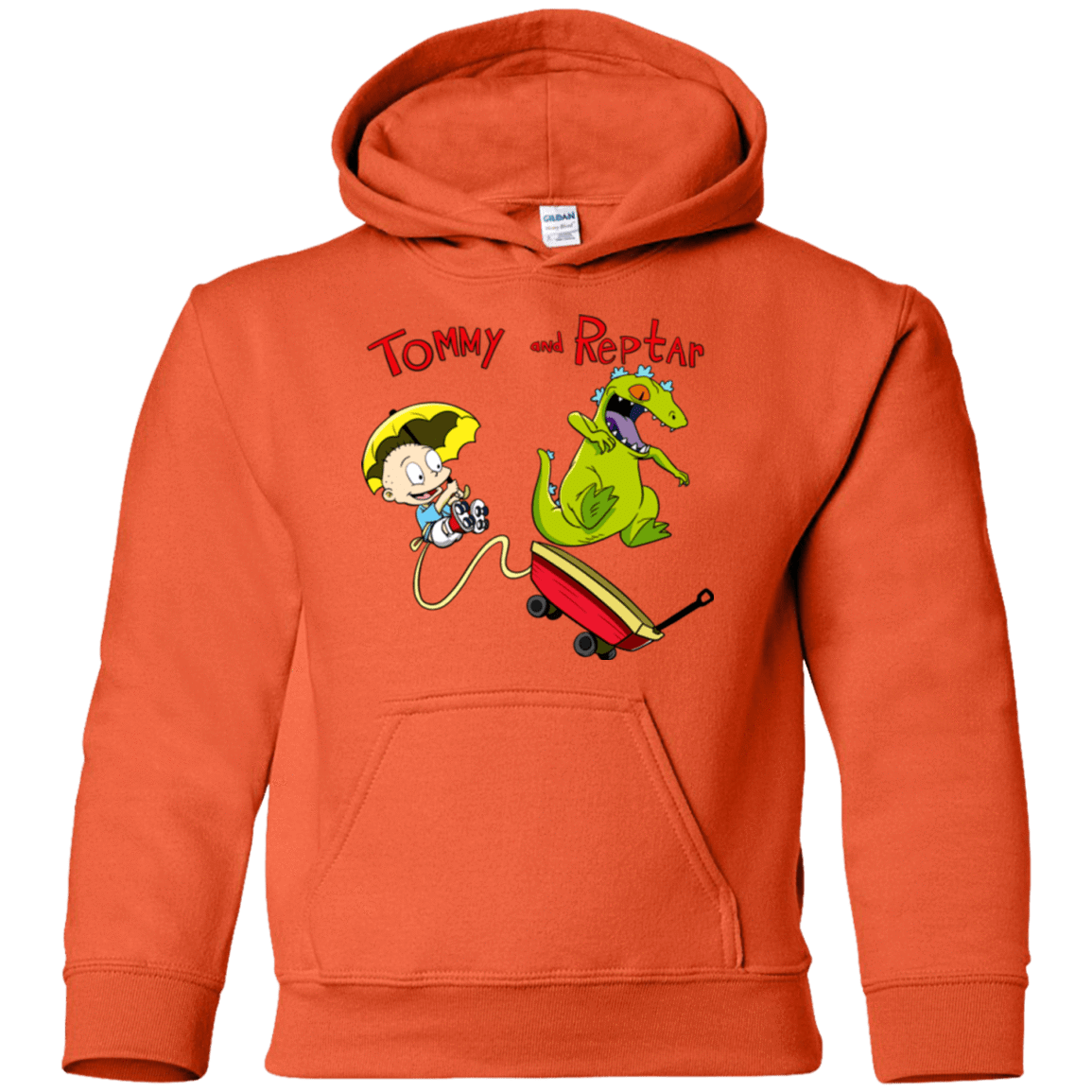 Sweatshirts Orange / YS Tommy and Reptar Youth Hoodie