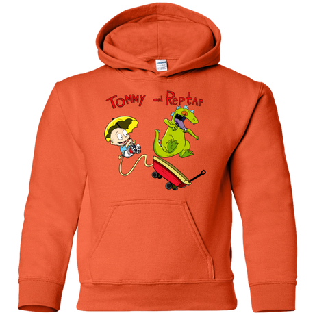 Sweatshirts Orange / YS Tommy and Reptar Youth Hoodie