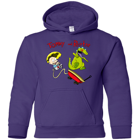 Sweatshirts Purple / YS Tommy and Reptar Youth Hoodie