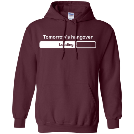 Sweatshirts Maroon / Small Tomorrow's hangover Pullover Hoodie