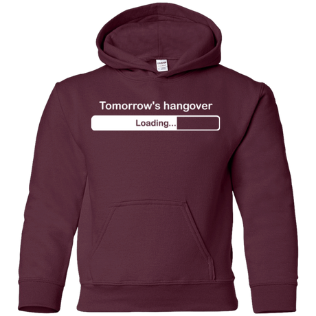 Sweatshirts Maroon / YS Tomorrow's hangover Youth Hoodie