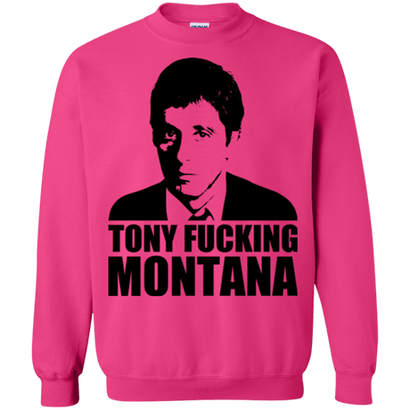 Sweatshirts Heliconia / Small Tony Fucking Montana Crewneck Sweatshirt