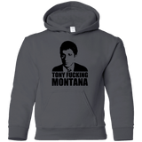 Sweatshirts Charcoal / YS Tony Fucking Montana Youth Hoodie
