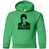 Sweatshirts Irish Green / YS Tony Fucking Montana Youth Hoodie