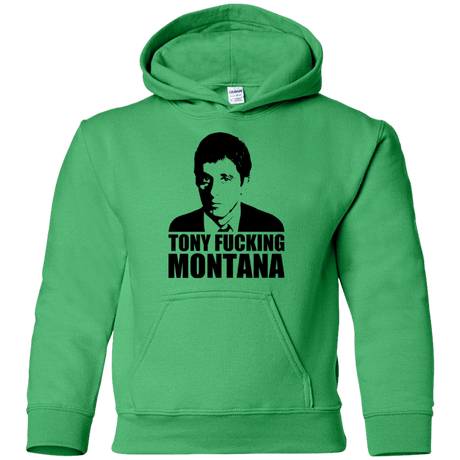 Sweatshirts Irish Green / YS Tony Fucking Montana Youth Hoodie